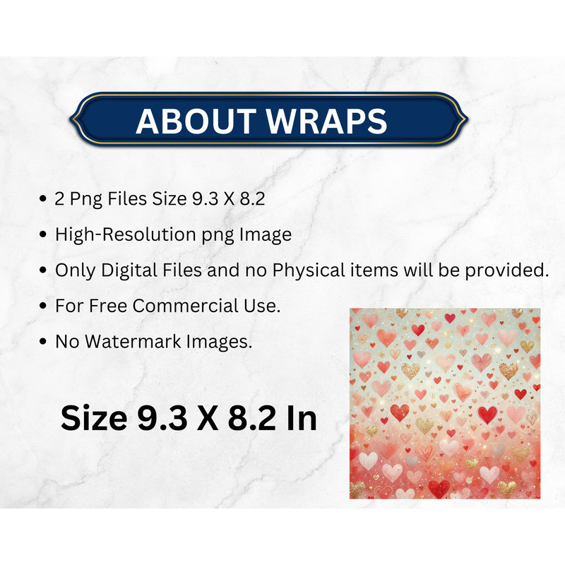 Valentines Day Tumbler Wrap 20oz Skinny Sublimation PNG Design Purple Glitter Hearts Straight And T 1