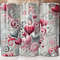 Valentines Day Tumbler Wrap PNG 20oz Skinny Sublimation Glitter Hearts Design Straight Tapered Omb 0