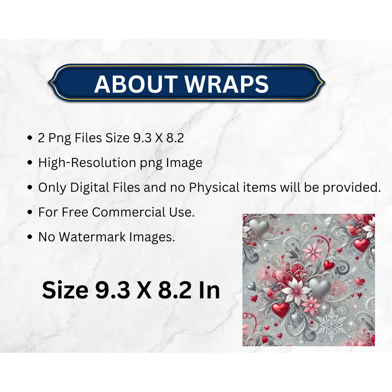 Valentines Day Tumbler Wrap 20oz Skinny Sublimation PNG Red Pink Hearts Straight Tapered 1
