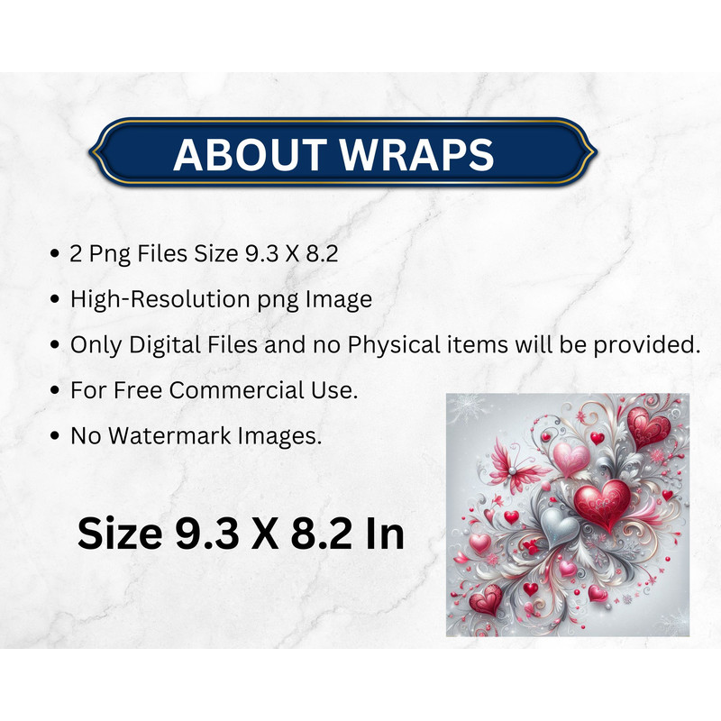 Valentines Day Tumbler Wrap 20oz Skinny Sublimation PNG Romantic Glitter Hearts Straight Taper Lov 1