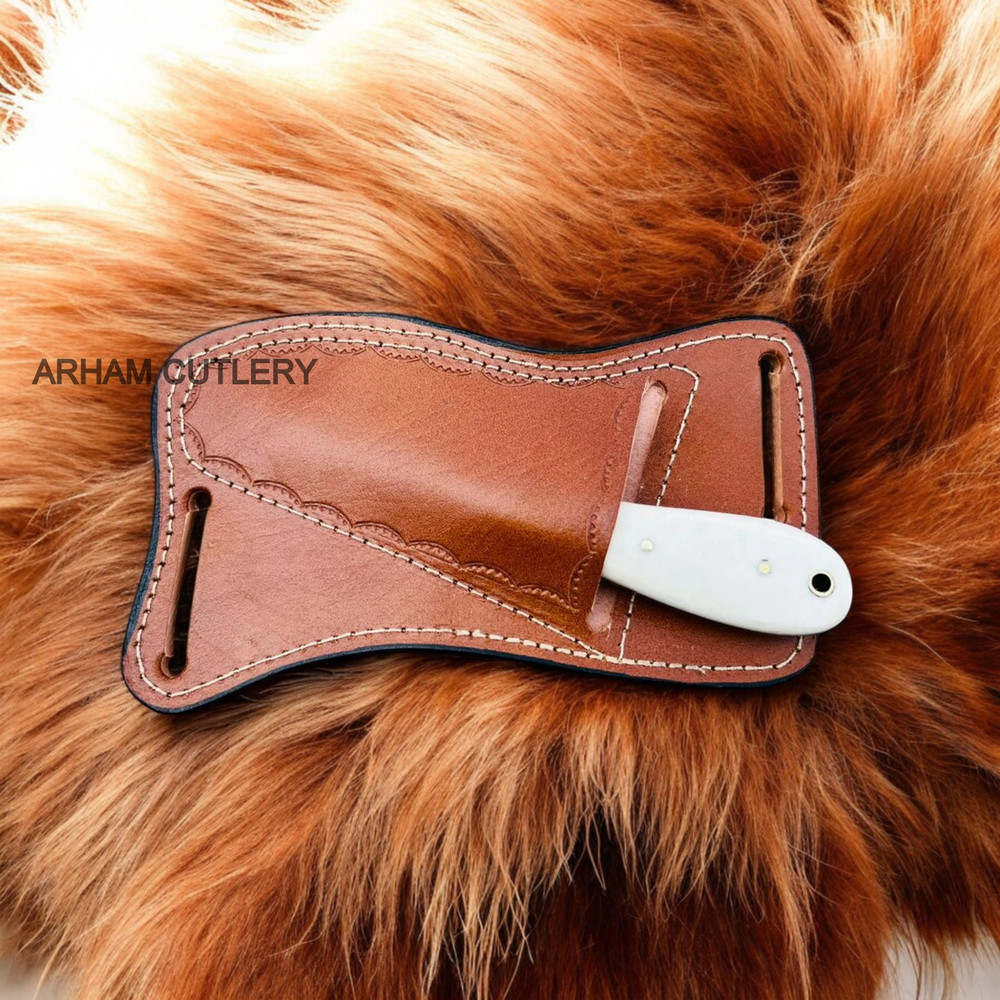 Camel Bone Knife Hand Forged Rasp File Knife 1