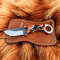 Handmade Ferrier Rasp File Fixed Blade Knife With Leather Sheath 0