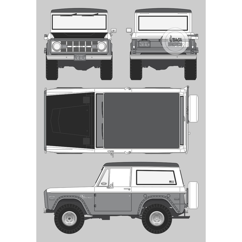 Ford Baja Bronco Car Blueprint 0