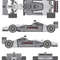 Williams F1 BMW FW23 Car Blueprint PDF SVG Vector File 0