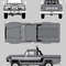 1980 JEEP HONCHO Car Blueprint PDF SVG Vector File 0