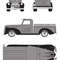 1941 CHEVY PICKUP Car Blueprint PDF SVG Vector File 0