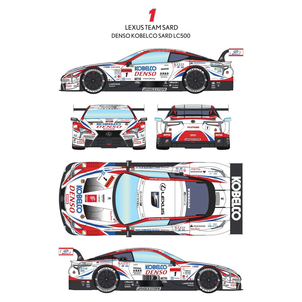 LEXUS TEAM SARD DENSO KOBELCO SARD LC500 Car Blueprint 0