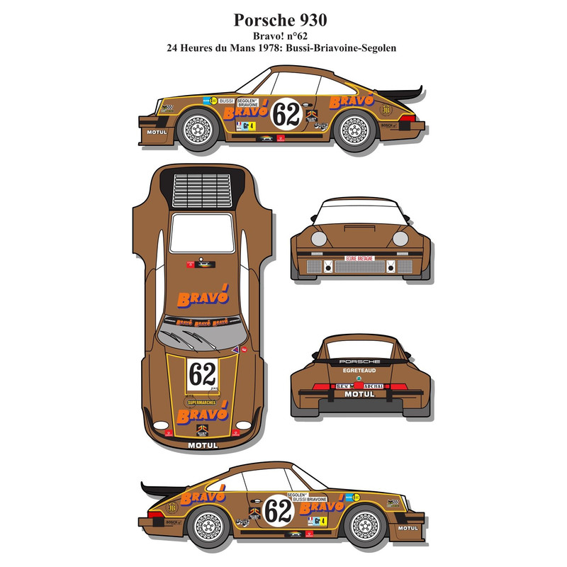 Porsche 930 Car Blueprint PDF SVG Vector Drawing 0