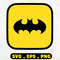 Batman logo SVG files for Cricut featuring superhero symbol and silhouette designs perfect for cut