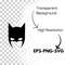 Superhero Batman Mask SVG files ideal for Cricut and DIY crafts featuring detailed Batman mask