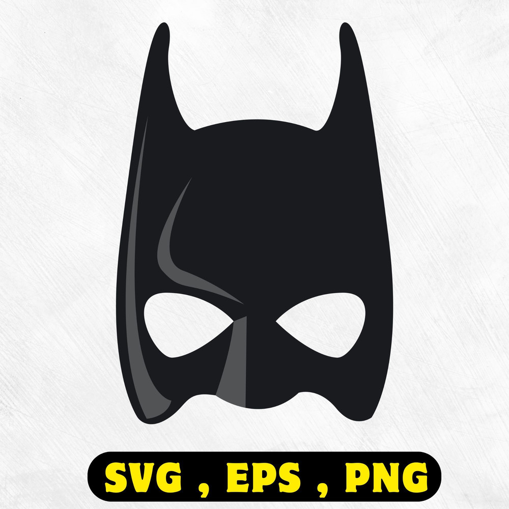 Batman Mask SVG Bundle featuring superhero mask designs and clipart files for Cricut DIY crafts