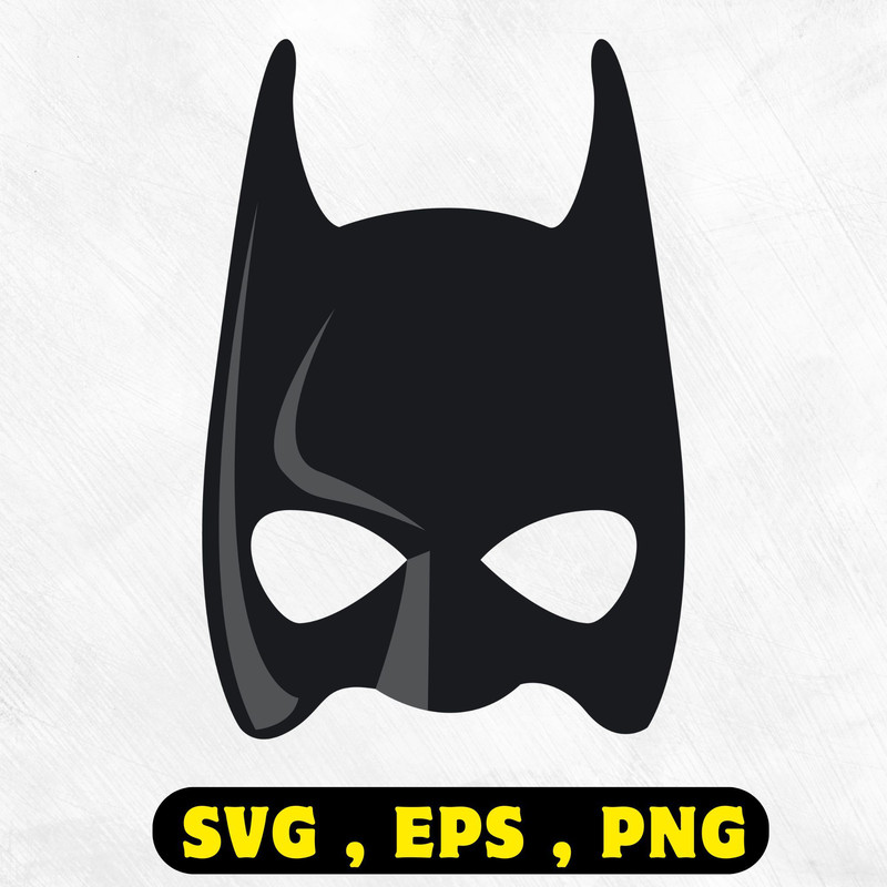 Batman Mask SVG Bundle featuring superhero mask designs and clipart files for Cricut DIY crafts