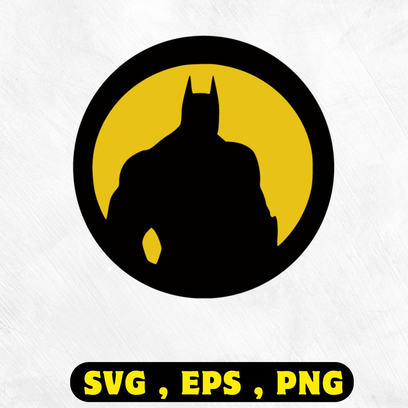 Batman Logo SVG Clipart for Cricut Printable Superhero Batman Design for DIY Craft Projects