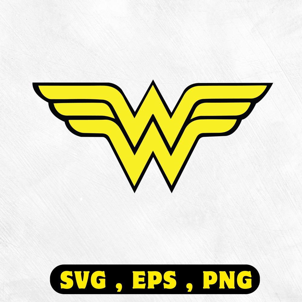 Wonder Woman logo clipart featuring Justice League superhero symbol and Princess Diana artwork