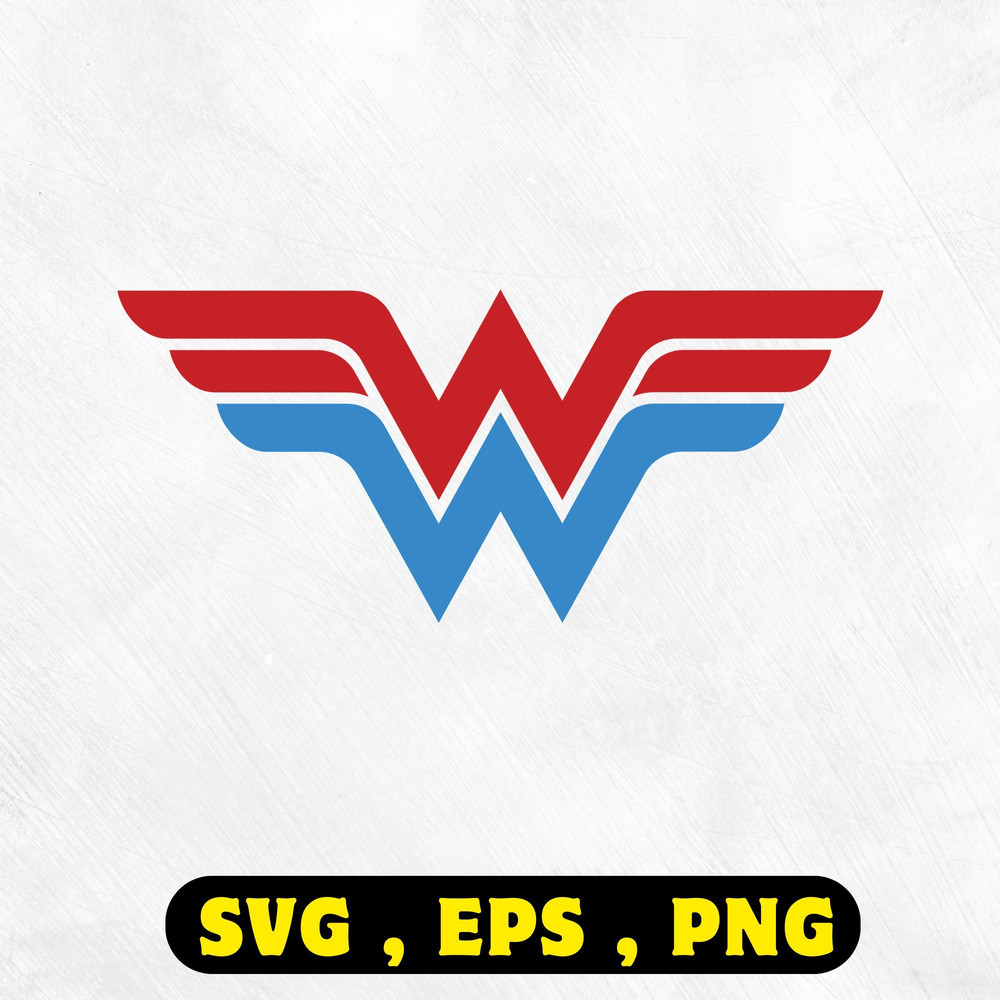 Wonder Woman digital clipart featuring Justice League superhero emblem and Princess Diana design