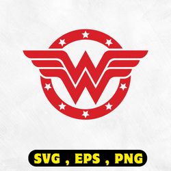 wonder woman logo clipart, justice league superhero emblem, princess diana art, printable design for diy crafts, svg