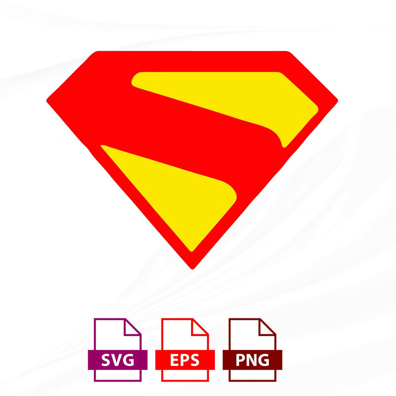 Superman Logo SVG File for Cricut and Silhouette Instant Download for TShirt Designs Vinyl Crafts