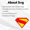 HighQuality Superman Logo SVG for Vinyl Cutting DIY Crafts and TShirt Printing Compatible with
