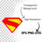 Superman Logo SVG Design Perfect for Cricut Silhouette DIY Projects and Custom TShirt Creations