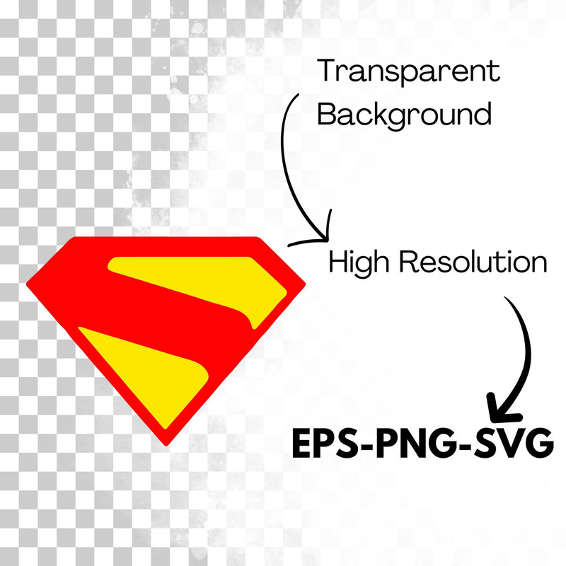 Superman Logo SVG Design Perfect for Cricut Silhouette DIY Projects and Custom TShirt Creations