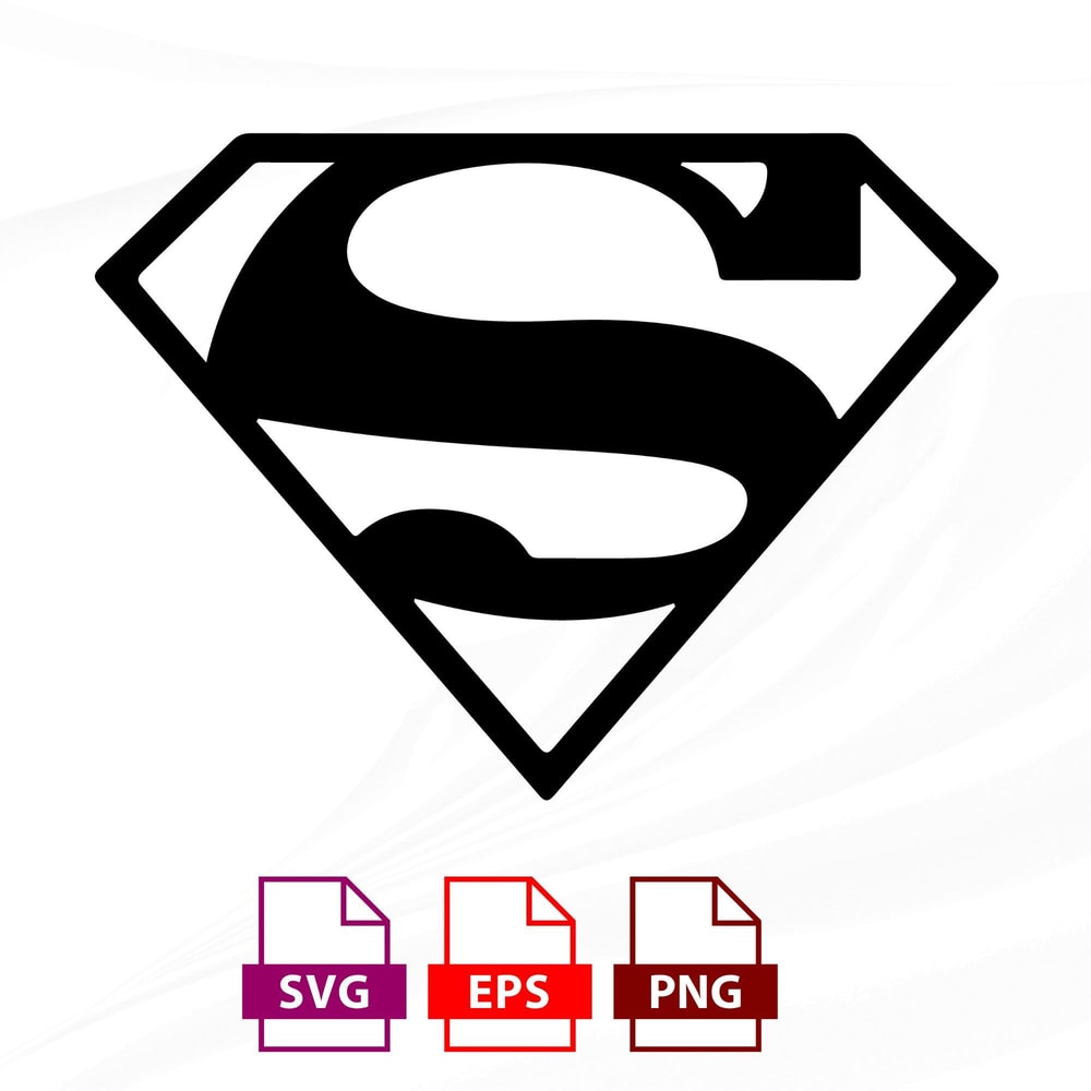 Superman Logo SVG File Instant Download for Cricut and Silhouette Ideal for DIY TShirt Designs