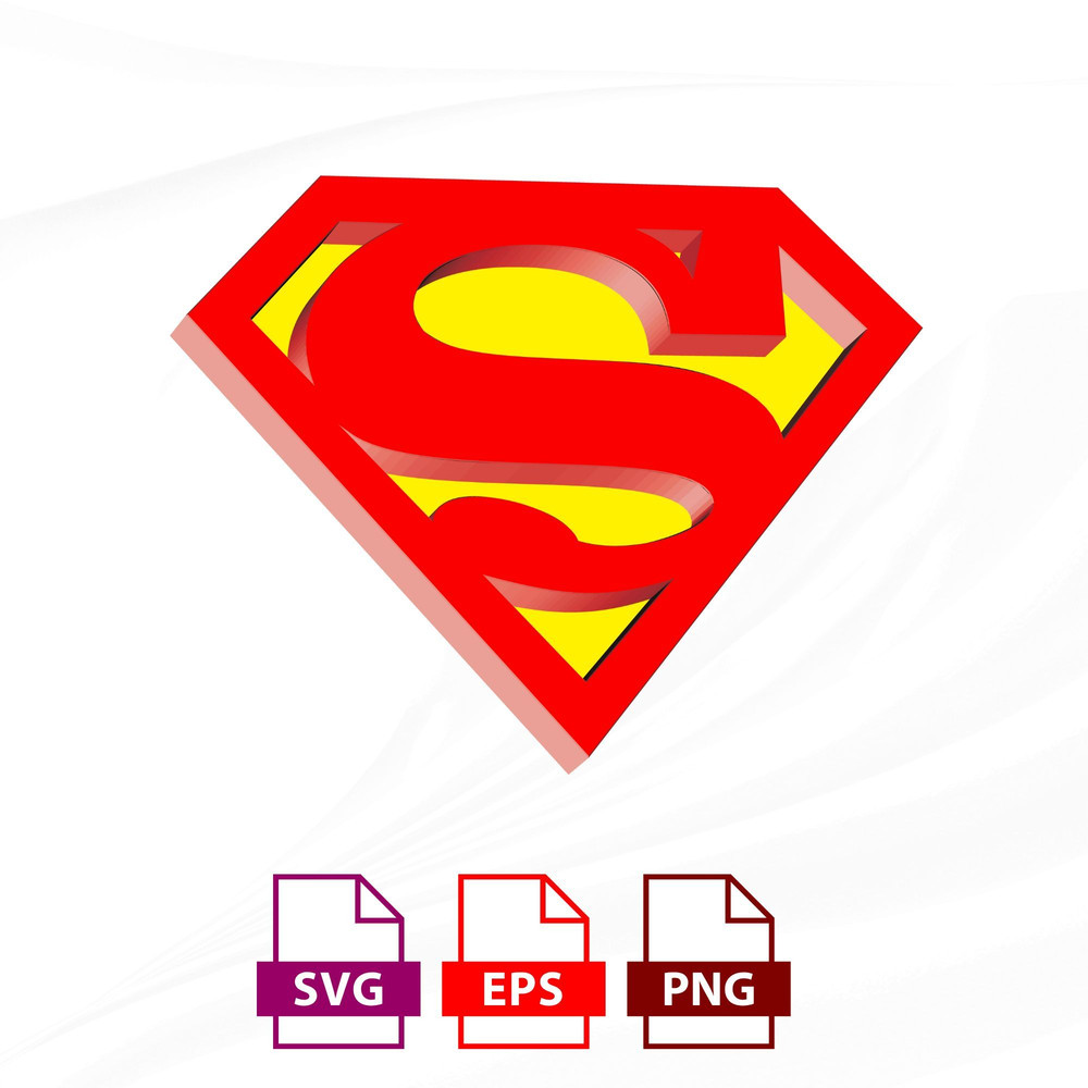Superman Logo SVG File Instant Download for Cricut Silhouette Perfect for DIY TShirt Designs