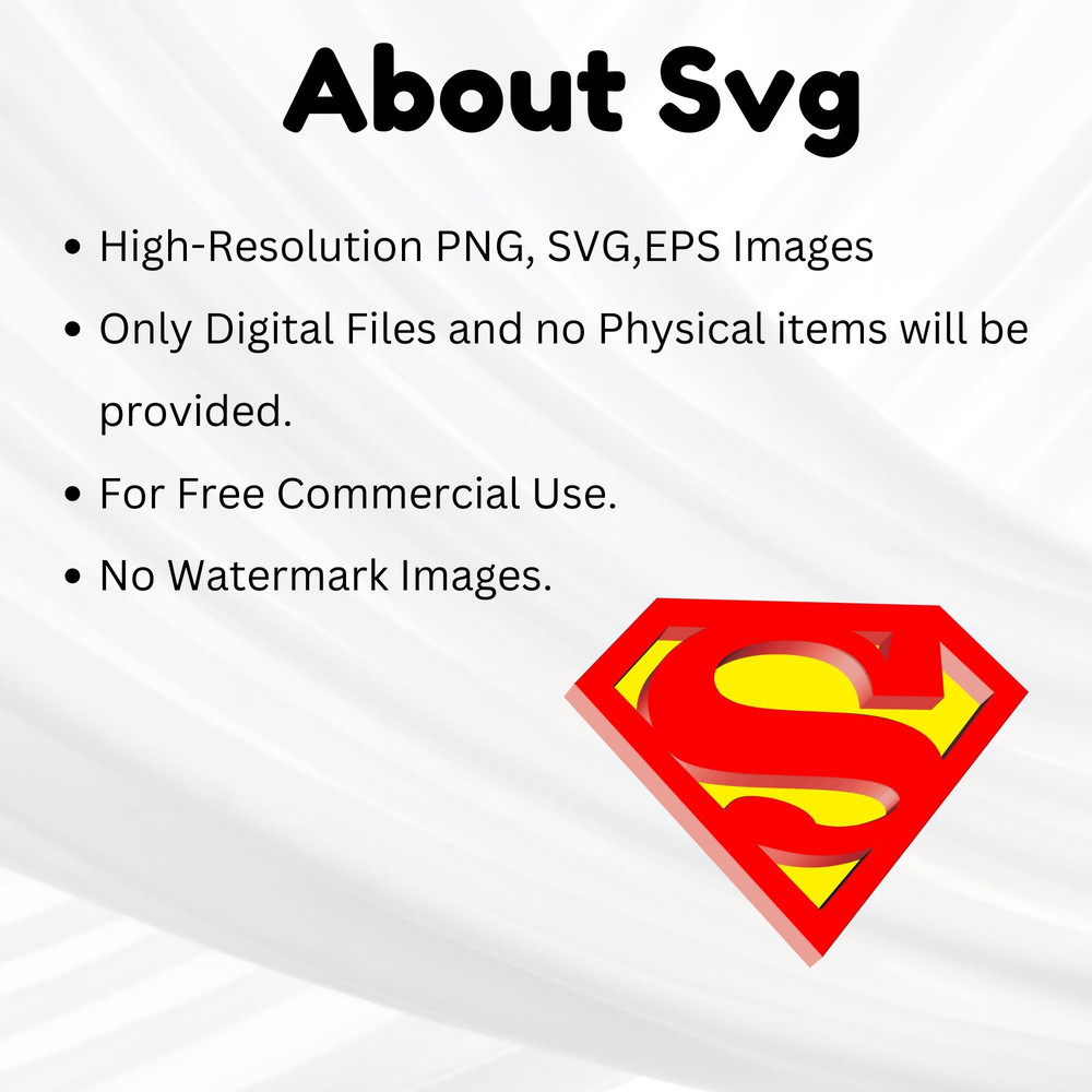 Superman Logo SVG for Cricut Silhouette DIY Projects Instant Download for TShirts Vinyl Crafts