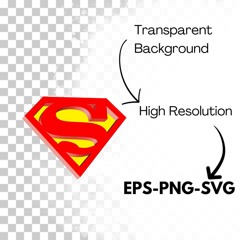 Superman Logo SVG Cut File Instant Download for Cricut Silhouette Ideal for TShirt and Vinyl