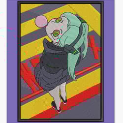 anime embroidery rebecca cyberpunk