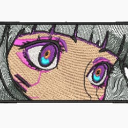 anime embroidery lusy cyberpunk dirl