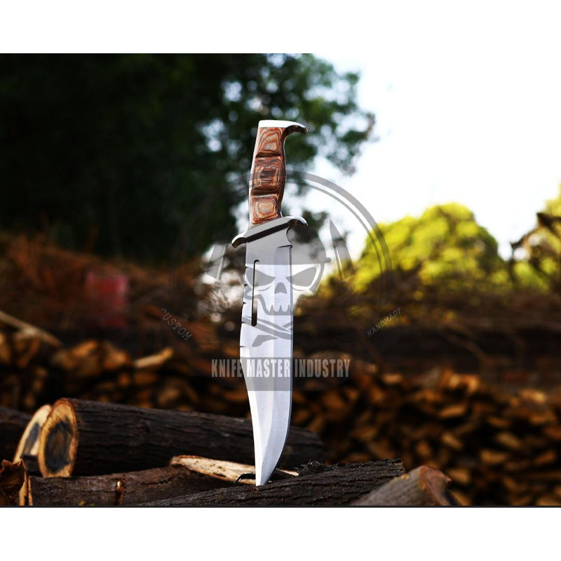 Custom Handmade Stainless Steel Hand Forged Hunting KnifeFixed Blade Knife With Sheath 0