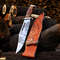 Custom Handmade Stainless Steel Hand Forged Hunting KnifeFixed Blade Knife With Sheath 2