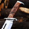 Custom Handmade Stainless Steel Hand Forged Hunting KnifeFixed Blade Knife With Sheath 3