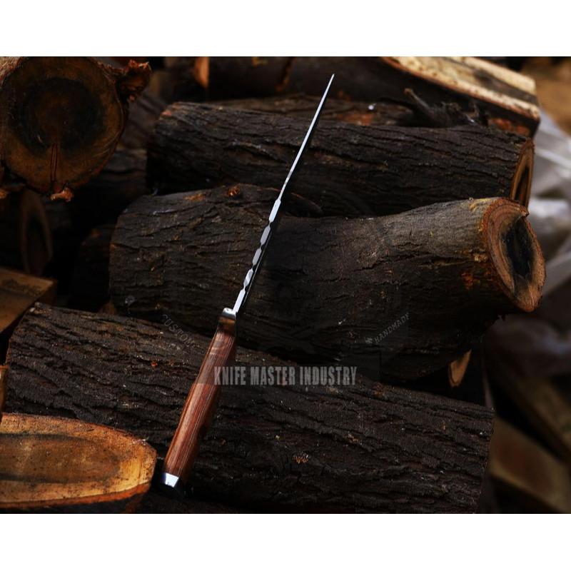 Custom Handmade Stainless Steel Hand Forged Hunting KnifeFixed Blade Knife With Sheath 5