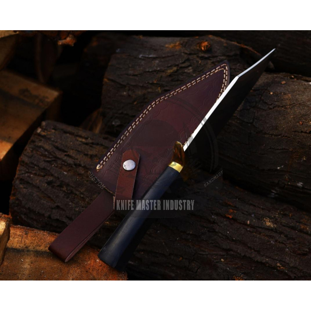 Fancy Custom Handmade Stainless Steel Hand Forged Hunting KnifeFixed Blade Handcrafted Knife With S 2