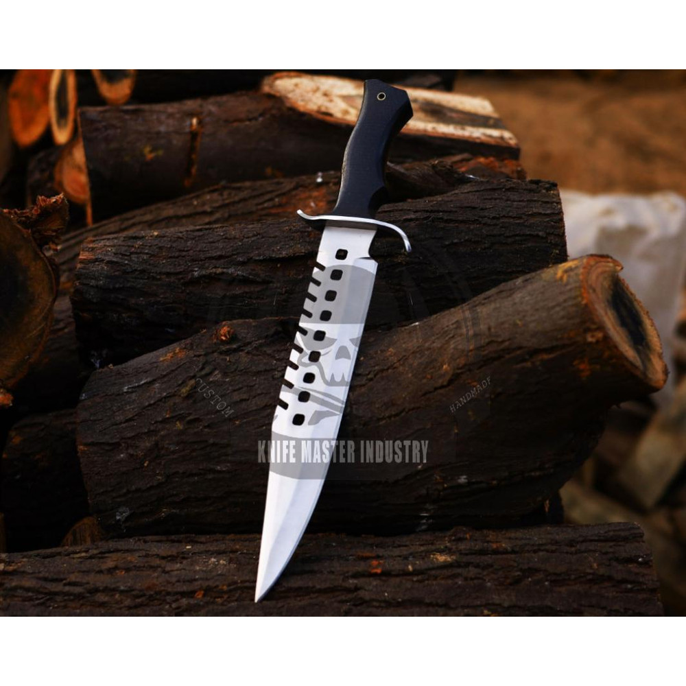 Handmade Stainless Steel Hand Forged Bushcraft Bowie KnifeFixed Blade Handcrafted Knife With Sheath 1
