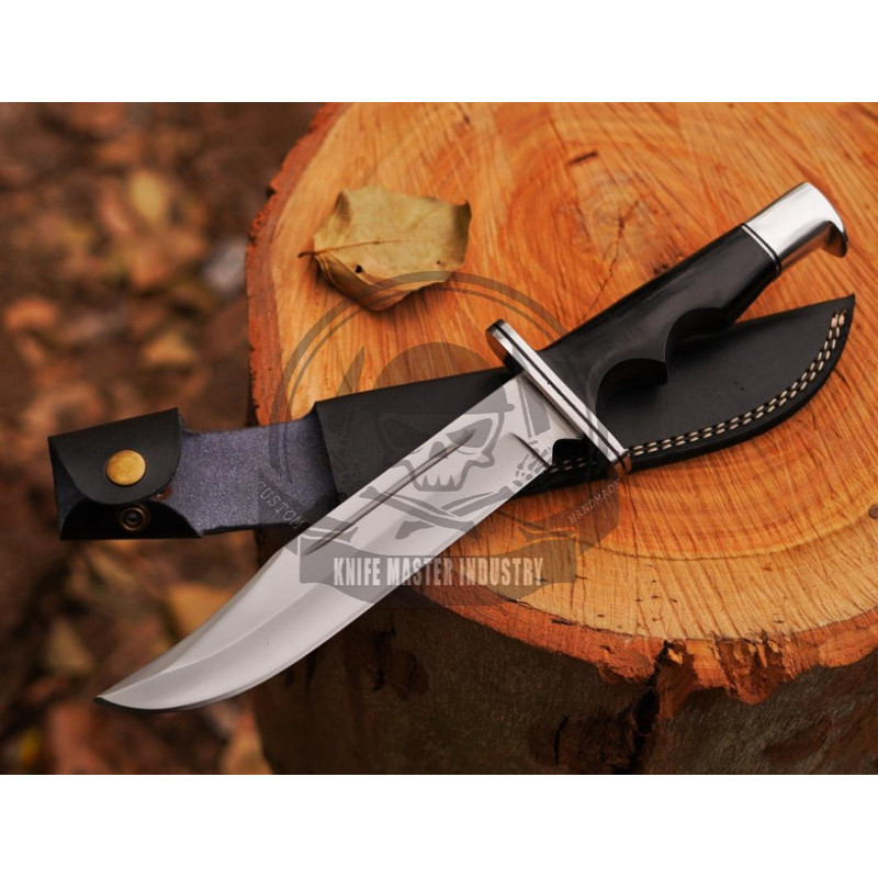 Handcrafted Stainless D2 Steel Hand Forged Hunting KnifeFixed Blade Handcrafted Knife With Sheath 1