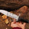 Handcrafted Stainless D2 Steel Hand Forged Hunting KnifeFixed Blade Handcrafted Knife With Sheath 3