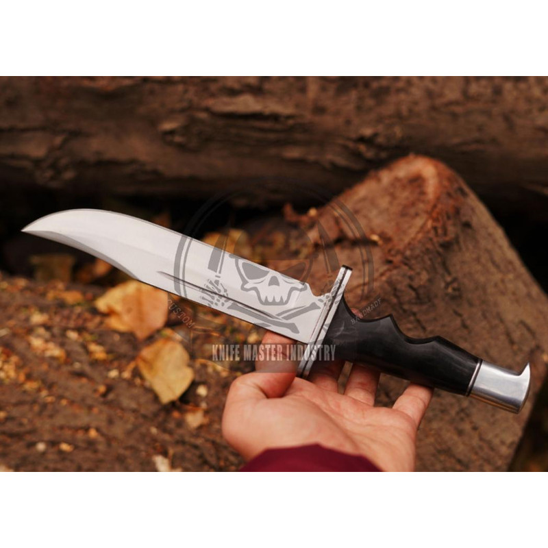 Handcrafted Stainless D2 Steel Hand Forged Hunting KnifeFixed Blade Handcrafted Knife With Sheath 3