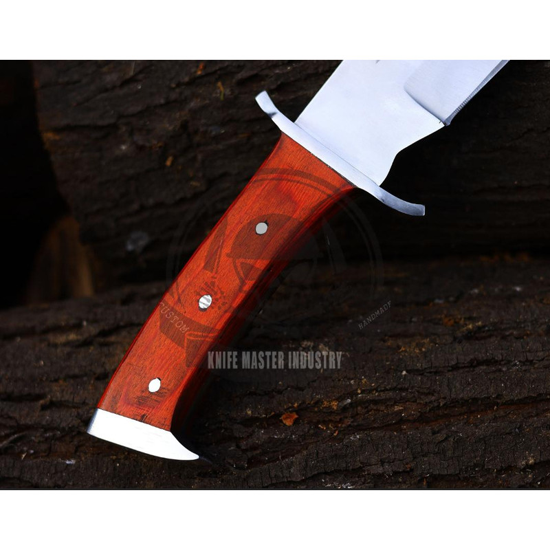 20 Handmade Stainless Steel Hand Forged Bushcraft Bowie KnifeFixed Blade Handcrafted Knife With She 4