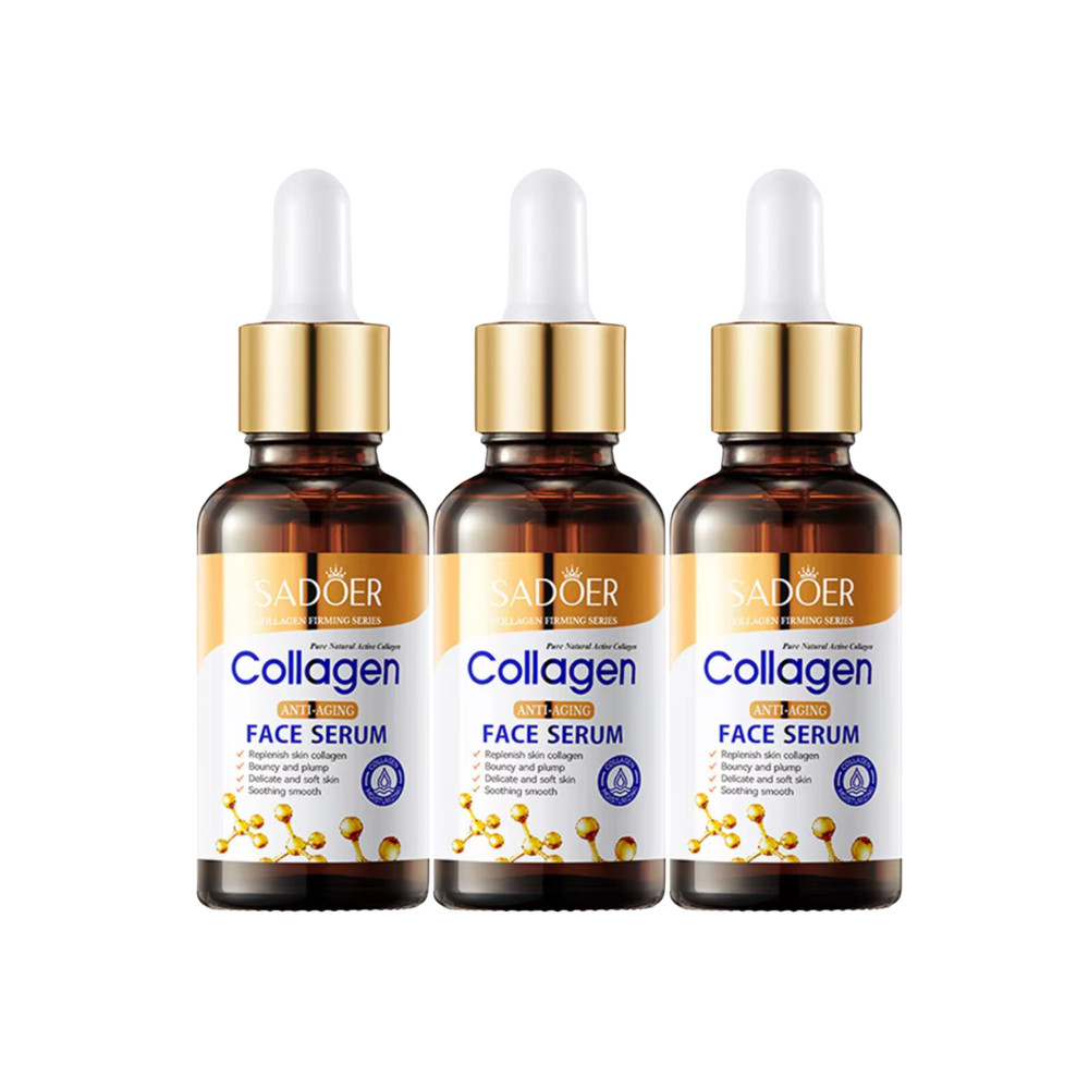 3pcs Collagen Facial Serum Skincare Facial Essence Firming Liquid Moisturizing Skincare Facial Seru 0