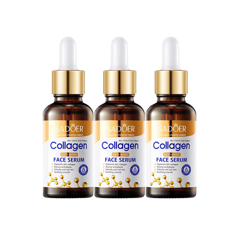3pcs Collagen Facial Serum Skincare Facial Essence Firming Liquid Moisturizing Skincare Facial Seru 0