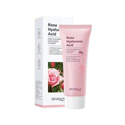 bioaqua rose hyaluronic acid facial cleanser face wash foam skincare face cleanser moisturizing facial skin care product