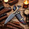 Handmade D2 Steel Blade Hunting Bowie Knife With Stag Handle Christmas Anniversary New Year Gift Fo 0