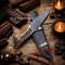 Handmade D2 Steel Blade Hunting Bowie Knife With Stag Handle Christmas Anniversary New Year Gift Fo 1