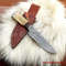 Handmade Damascus Steel Blade Hunting Bowie Knife  Bone Handle  Christmas Anniversary New Year Gift 4
