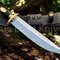 Handmade D2 Steel Blade Hunting Bowie Knife With Bull Horn Handle Christmas Anniversary New Year Gi 6