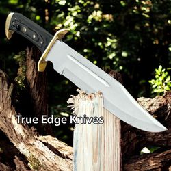 rambo knife handmade d2 steel blade hunting bowie knife | wood handle | christmas, anniversary, new year gift for him
