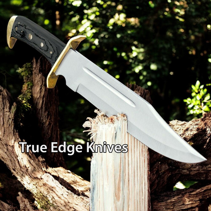 Rambo Knife Handmade D2 Steel Blade Hunting Bowie Knife  Wood Handle  Christmas Anniversary New Yea 3
