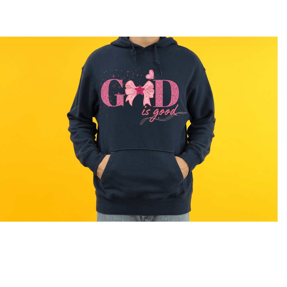 God Is Good PNG God Is Good Coquette Pink Bow PngChristian Png For Shirts Bible Verse Png Jesus Png 2